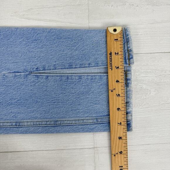 Abercrombie & Fitch Jeans 27 Curve Love 90s Straight Ultra High Rise Split Hem - Picture 14 of 16